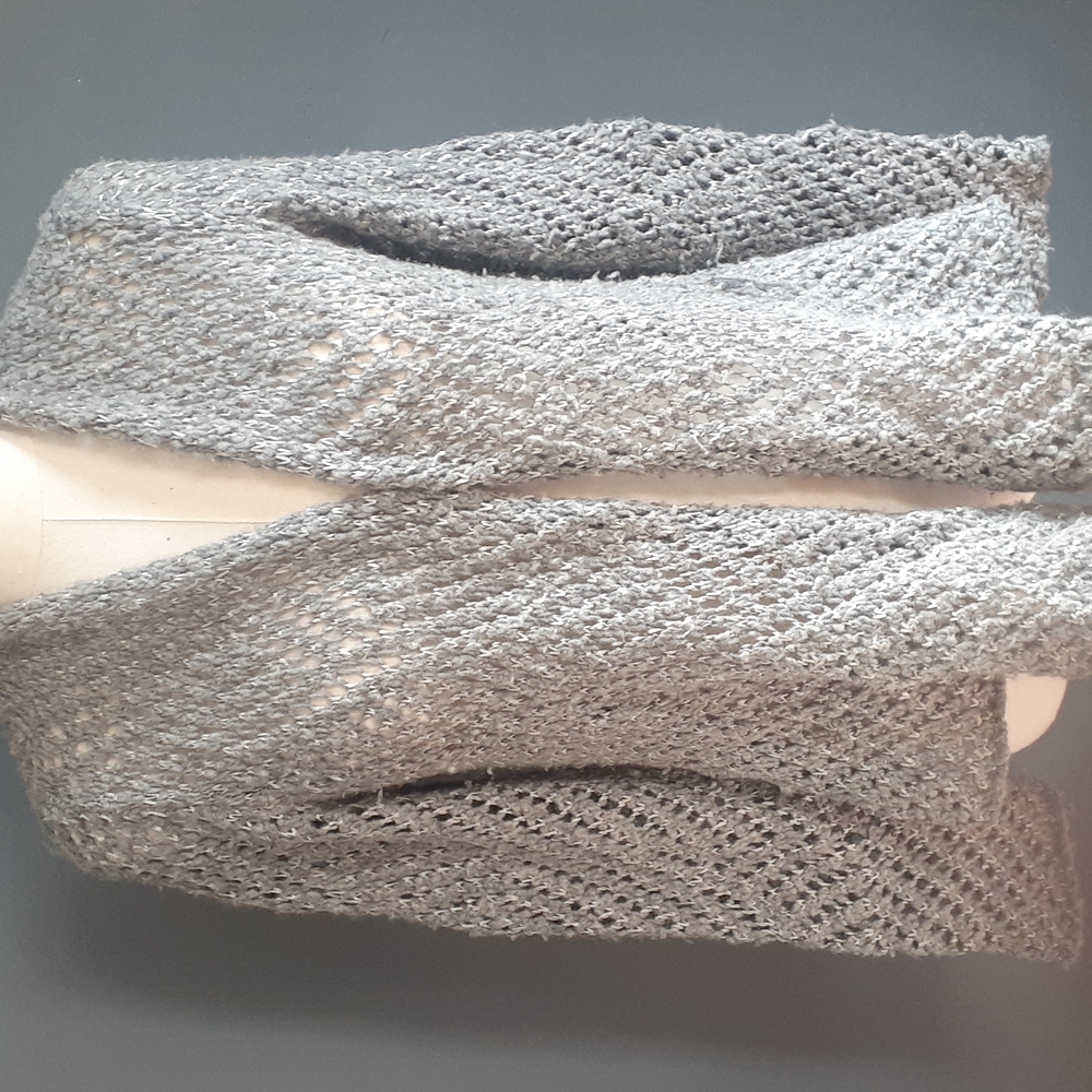 Eileen Fisher women's gray cardigan sweater size M - Picture 3 of 11